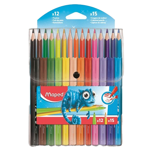 الوان كومبو مابد طقم 12 لباد+15 لون