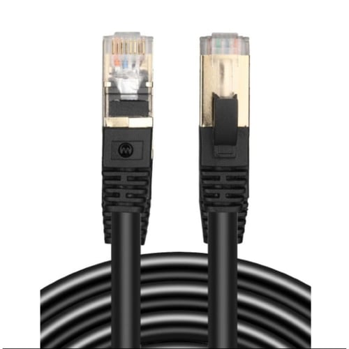 كيبل كات 8 إيثرنت RJ45 لشبكة إنترنت LAN مضفر محمي...