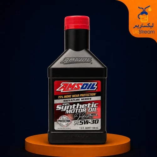 Amsoil Signature Series synthetic full engine oil...