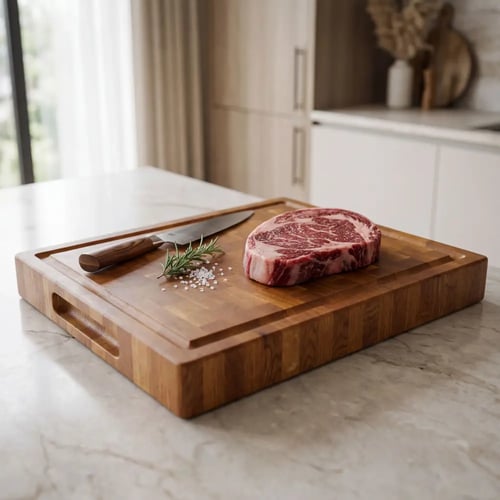 لوح خشبي مستطيل من خشب البلوط