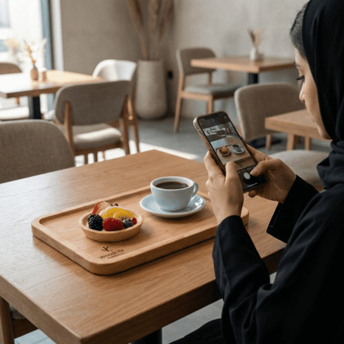 صينيه مستطيل 30*19سم من الزان
