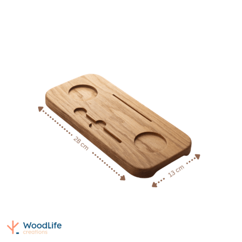 إسبريسو مستطيل - كلاسك بلوط 28x13 سم