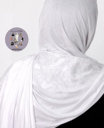 White cotton hijab