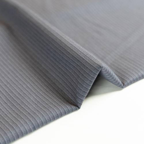 قماش شتوي نقشة مقلم محفور لون رمادي غامق