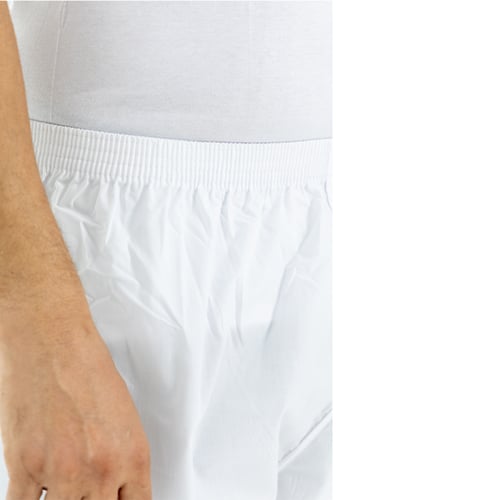 سروال طويل لبسون ابيض مقاسات خاصة(نسبة قطن 35% و ب...