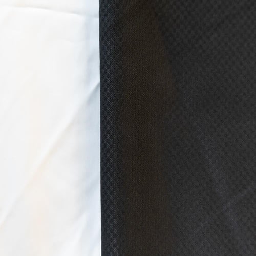 قماش شتوي نقشة خلية لون اسود