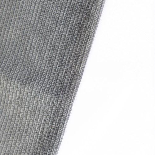 قماش شتوي نقشة مقلم محفور لون رمادي فاتح