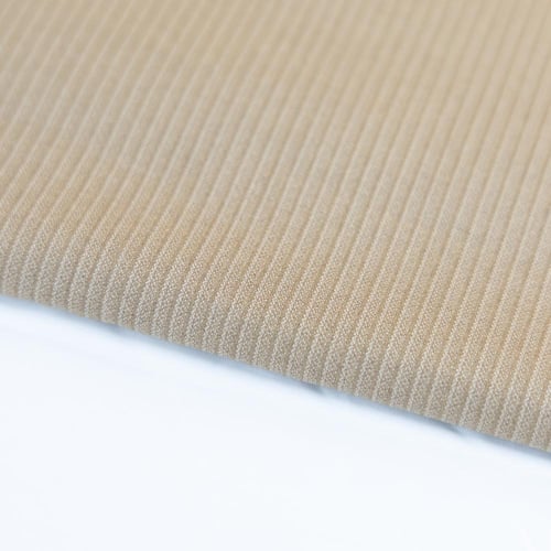 قماش شتوي نقشة مقلم محفور لون بيج