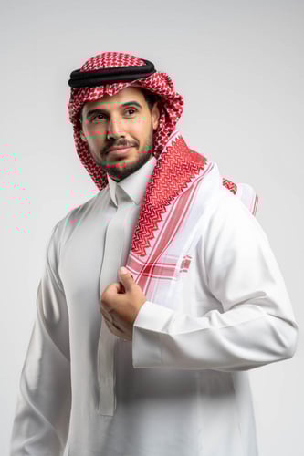 شماغ أحمر ليبسون كلاسيكي فاخر | أناقة تقليدية