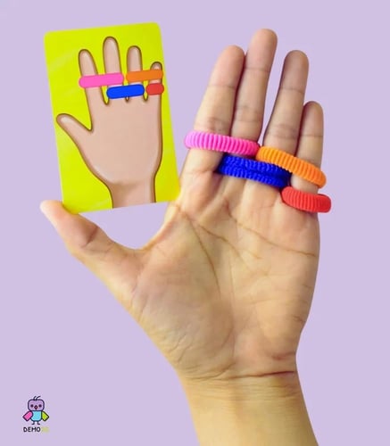 تحدي المطاطات الملونة