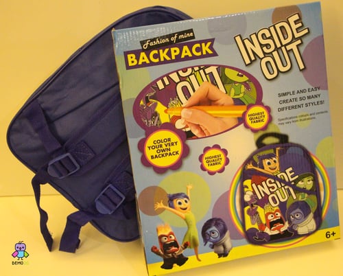 حقيبة ظهر ديزني INSIDE OUT قابلة للتلوين