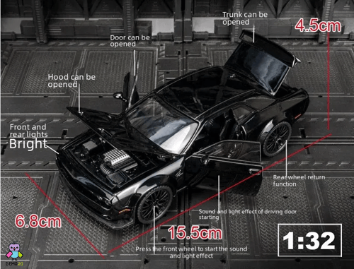 سيارة Dodge تفاعلية (اسود)