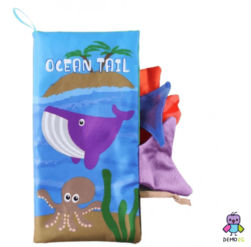 كتيب قماشي تعليمي (أسماك)