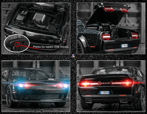 سيارة Dodge تفاعلية (اسود)