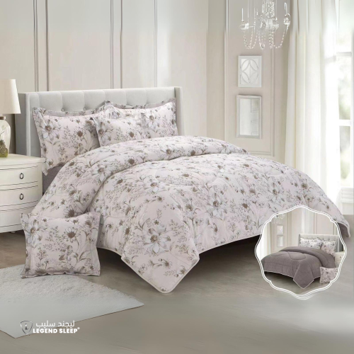 مفرش أوليفر - فاخر صيفي مزدوج - 8 قطع