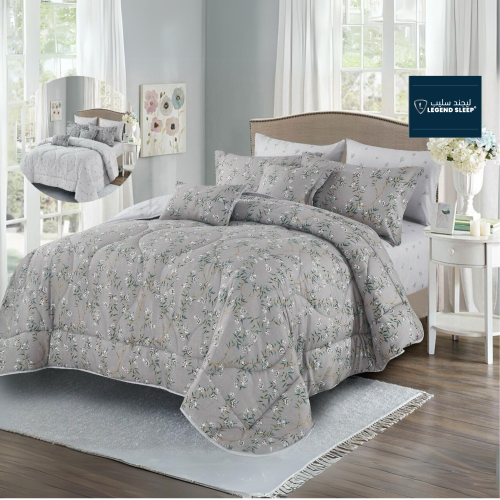 مفرش هازال- فاخر صيفي مزدوج - 8 قطع