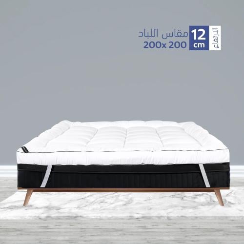 لباد قطن ملكي ارتفاع 12سم مقاس 90×190