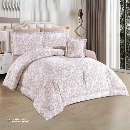 مفرش لينا - فاخر صيفي مزدوج - 7 قطع