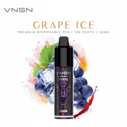 سحبة فنسن سبارك 12000 موشة عنب ايس VNSN 12K SPARK GRAPE ICE