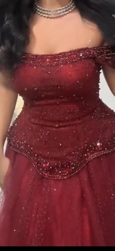 فستان سهره احمر ملكي