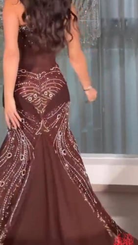 فستان سهره شك ملكي فخم