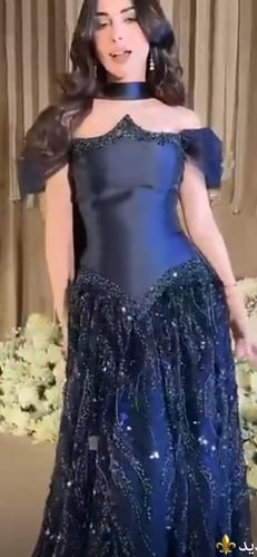 فستان سهره كحلي فخم