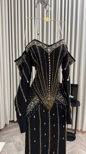 فستان سهره مطرز بالكامل