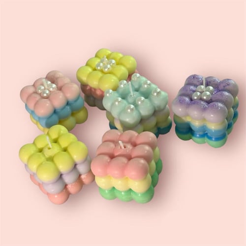 شمعة: “فقاعات الفن” (Artful Bubbles)