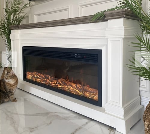 مكتبة تصميم فخم بسقف خشبي رمادي