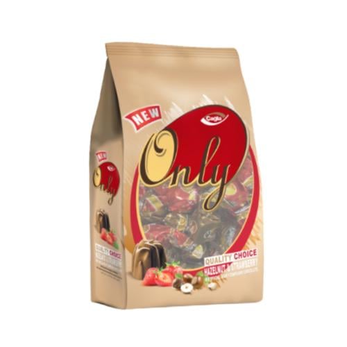 شوكولاتة بالحليب المحشوة بكريمة البندق والفراولة 5...