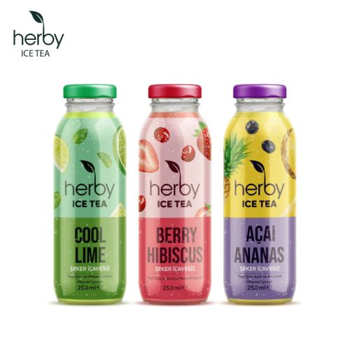 عرض مجموعة الشاي المثلج بنكهات متنوعة