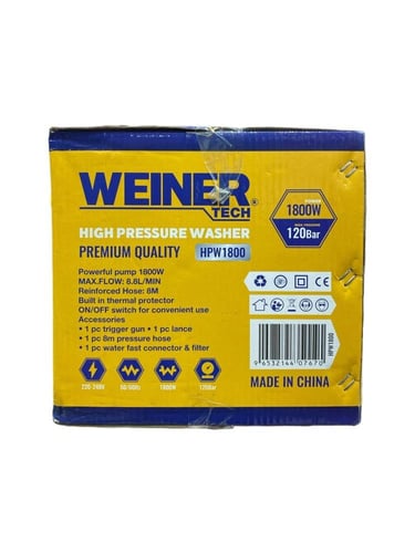 WEINER TECH - مضخة غسيل ضغط عالي HPW1800