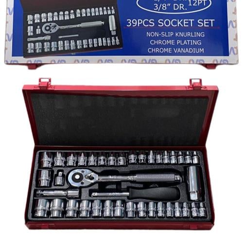 GAT - طقم حبوب مشرشر 39 قطعة 3/8*4/1