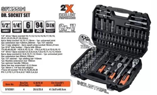 سومافيكس - شنطة عدة 94 قطعة SFX5501