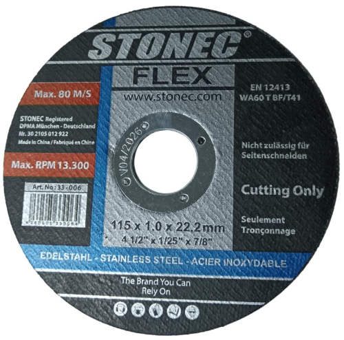 ستونيك - دسك قص حديد 4,5" 006-33