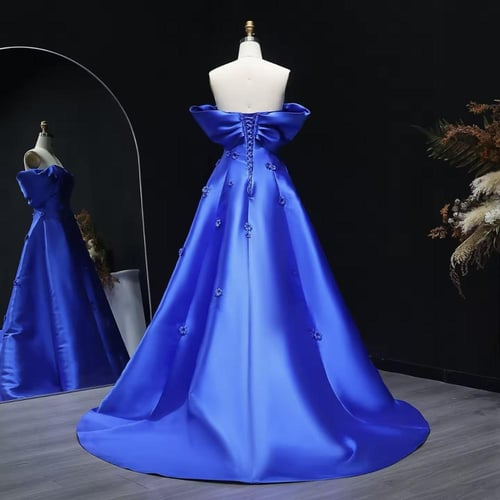 فستان تفته فخم جداً بتزيين ورود