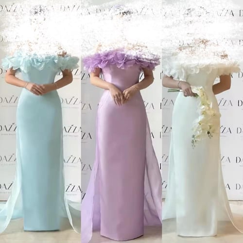 فستان اوف شولدر ورود على الكتف