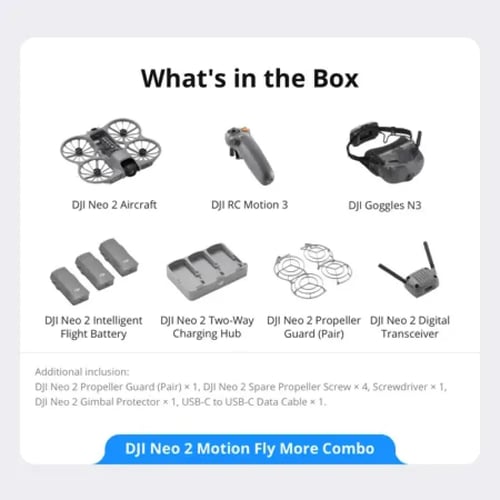 دي جي اي نيو 2 4K طائرة بدون طيار فلاي مور كومبو م...