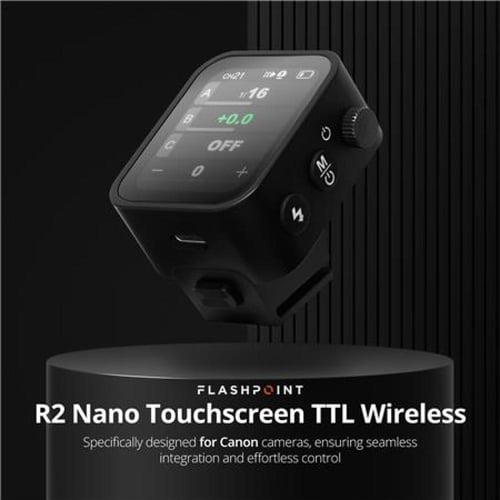 فلاشبوينت R2 نانو تعمل باللمس TTL مشغل فلاش لاسلكي