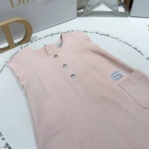 فستان قطن جابردين وردي