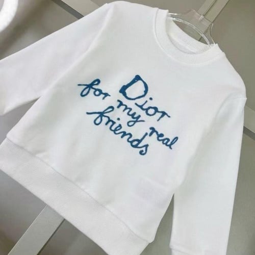 سويت شيرت قطن ابيض من ديور