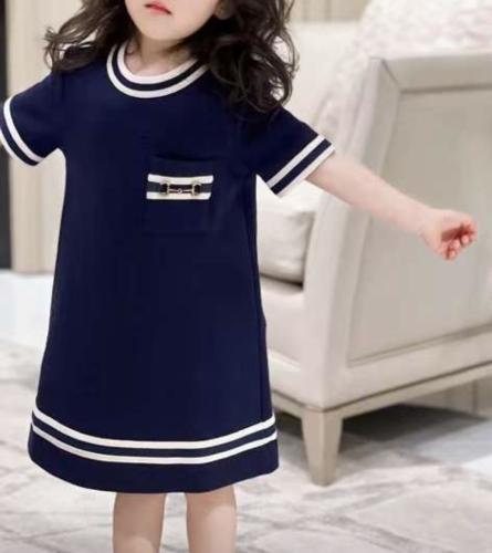 فستان قطن كحلي من قوتشي