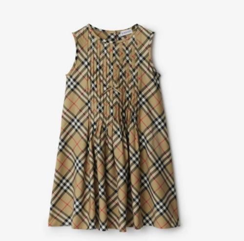 فستان بيربري كاروهات بيج