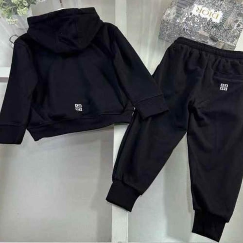 هودي قطن مع بنطلون بكتابة شعار الماركة