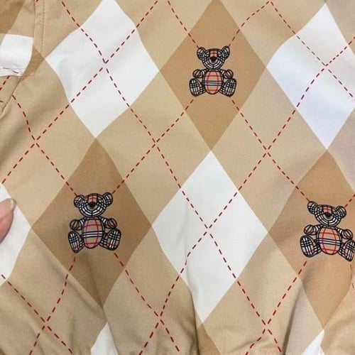 جاكيت قطن بسحاب امامي باللون البيج