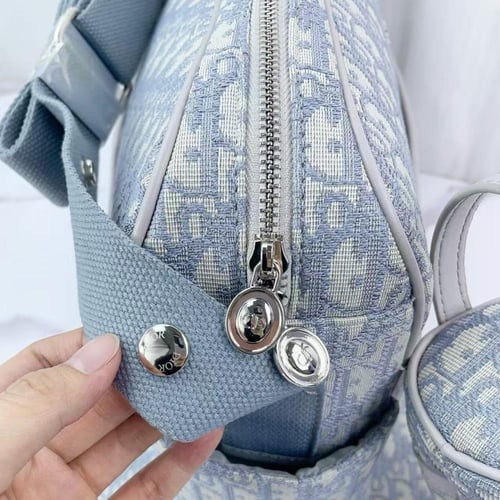 حقيبة تغيير للبيبي من قماش الجاكار