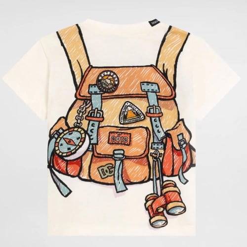 تيشيرت قطن بيج بطبعة حقيبة ظهر للأولاد