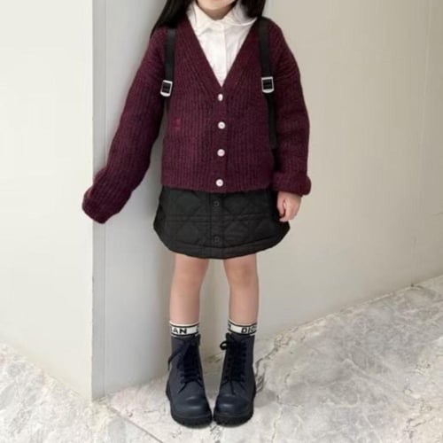 كارديغان بورغندي صوف من ديور