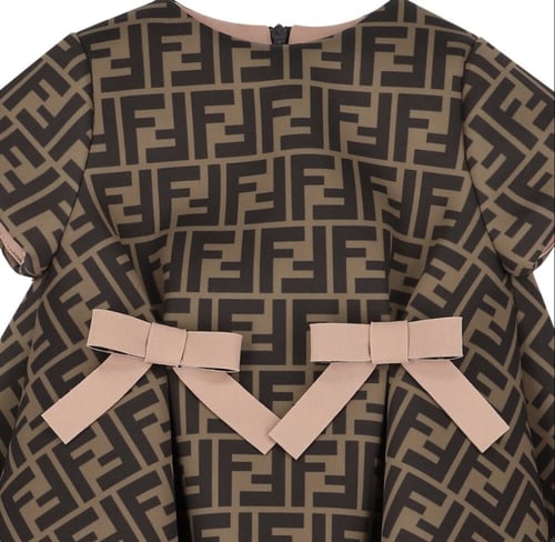 فستان فندي بشرايط وردي