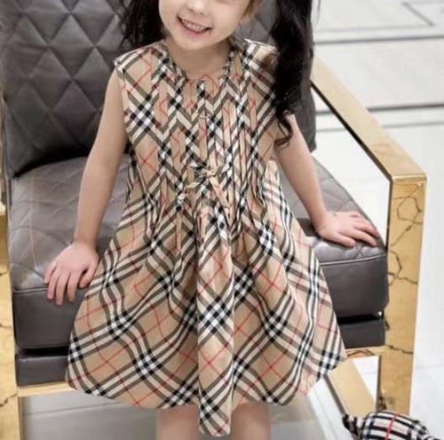 فستان بيربري كاروهات بيج